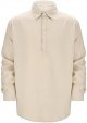 Men's Casual Autumn Long Sleeve Loose Fit Linen Button Down Shirt Mens Dress Shits